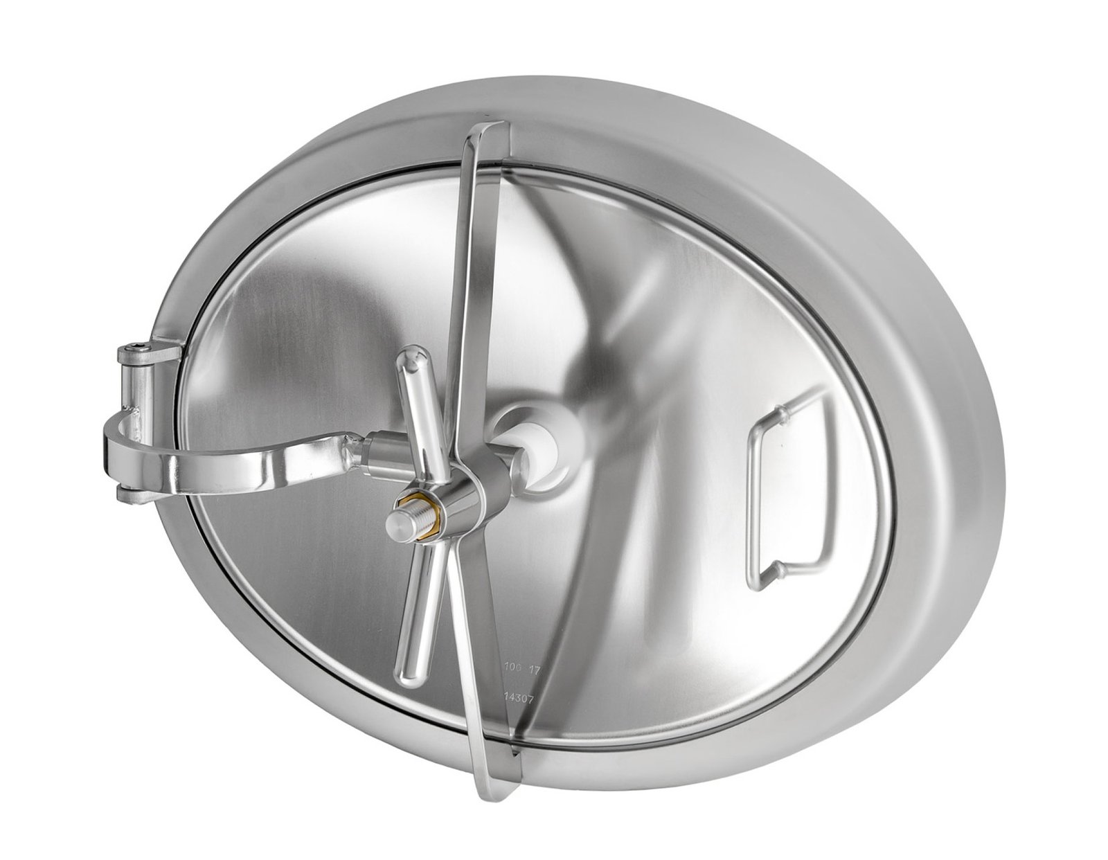 Porta oval inox Zorzini