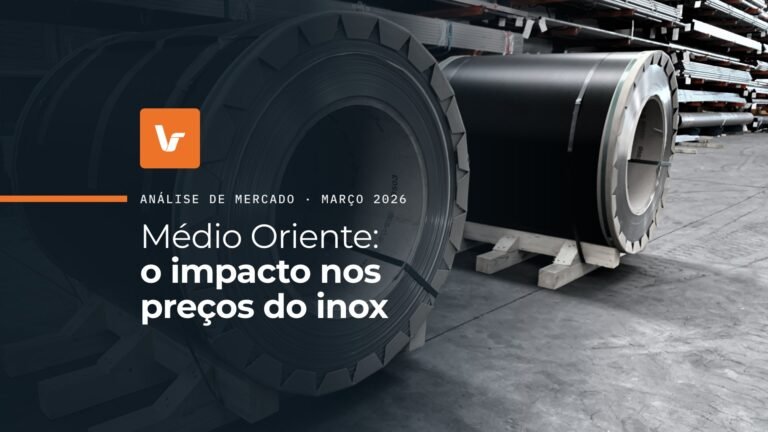 Bobines de aço inoxidável no armazém da Valsteel