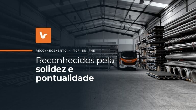 Armazém da Valsteel em Canelas com o camião da frota: reconhecidos pela solidez e pontualidade